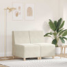 Modułowa sofa bez podłokietników 2 pcs Kremowy 55 x 74 x 82 cm