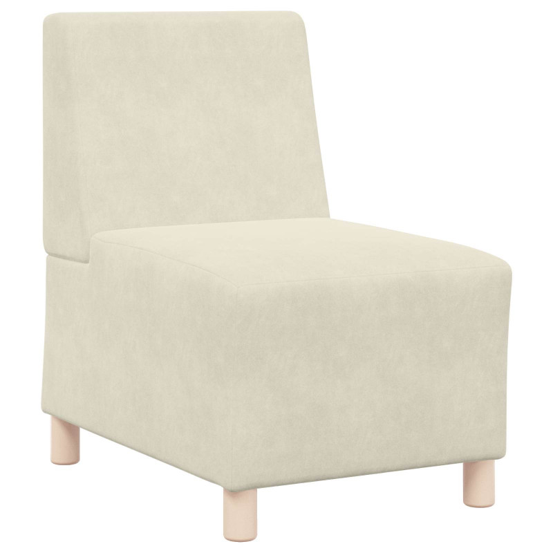 Modułowa sofa bez podłokietników 2 pcs Kremowy 55 x 74 x 82 cm
