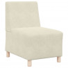 Modułowa sofa bez podłokietników 2 pcs Kremowy 55 x 74 x 82 cm