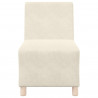 Modułowa sofa bez podłokietników 2 pcs Kremowy 55 x 74 x 82 cm