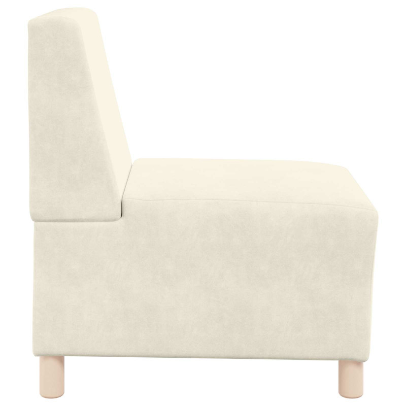 Modułowa sofa bez podłokietników 2 pcs Kremowy 55 x 74 x 82 cm