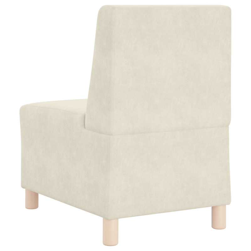 Modułowa sofa bez podłokietników 2 pcs Kremowy 55 x 74 x 82 cm