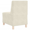 Modułowa sofa bez podłokietników 2 pcs Kremowy 55 x 74 x 82 cm