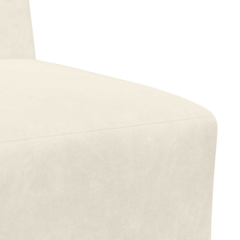 Modułowa sofa bez podłokietników 2 pcs Kremowy 55 x 74 x 82 cm