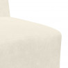 Modułowa sofa bez podłokietników 2 pcs Kremowy 55 x 74 x 82 cm