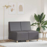 Modułowa sofa bez podłokietników 2 pcs Szary 55 x 74 x 82 cm