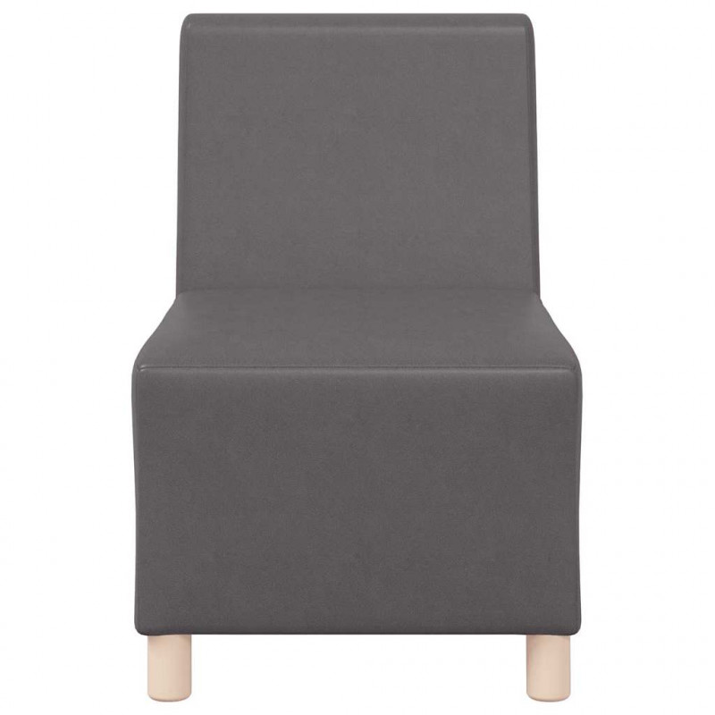 Modułowa sofa bez podłokietników 2 pcs Szary 55 x 74 x 82 cm