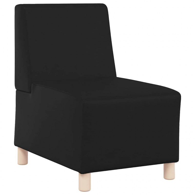 Modułowa sofa bez podłokietników 2 pcs Czarny 55 x 74 x 82 cm