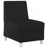 Modułowa sofa bez podłokietników 2 pcs Czarny 55 x 74 x 82 cm