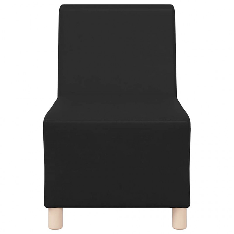Modułowa sofa bez podłokietników 2 pcs Czarny 55 x 74 x 82 cm
