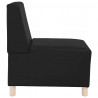 Modułowa sofa bez podłokietników 2 pcs Czarny 55 x 74 x 82 cm
