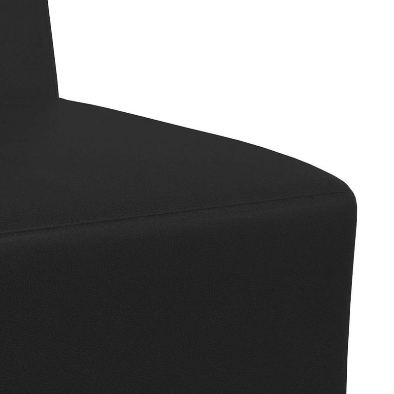 Modułowa sofa bez podłokietników 2 pcs Czarny 55 x 74 x 82 cm