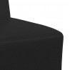 Modułowa sofa bez podłokietników 2 pcs Czarny 55 x 74 x 82 cm