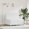 Modułowa sofa bez podłokietników 2 pcs Biały 55 x 74 x 82 cm