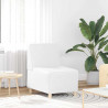 Modułowa sofa bez podłokietników 2 pcs Biały 55 x 74 x 82 cm