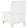 Modułowa sofa bez podłokietników 2 pcs Biały 55 x 74 x 82 cm