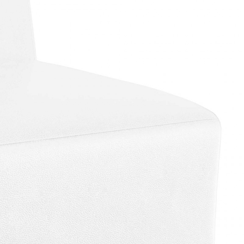 Modułowa sofa bez podłokietników 2 pcs Biały 55 x 74 x 82 cm
