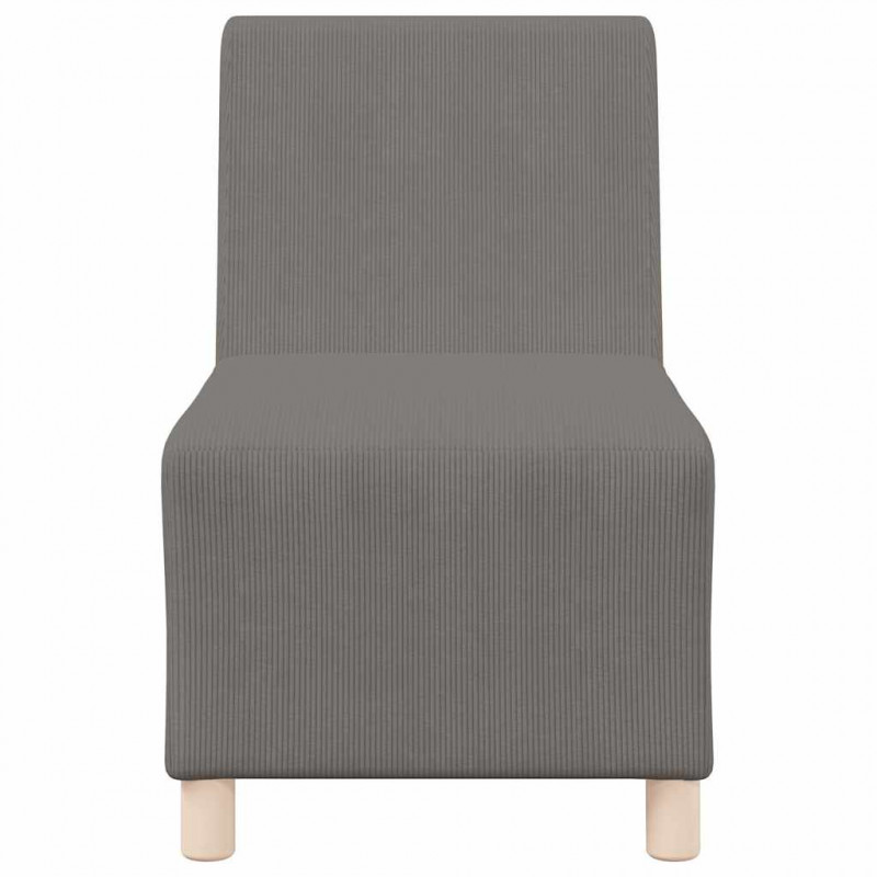Modułowa sofa bez podłokietników 2 pcs Jasnoszary