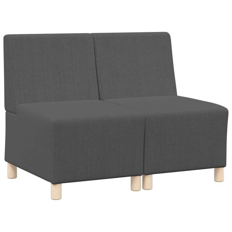 Modułowa sofa bez podłokietników 2 pcs Ciemnoszary