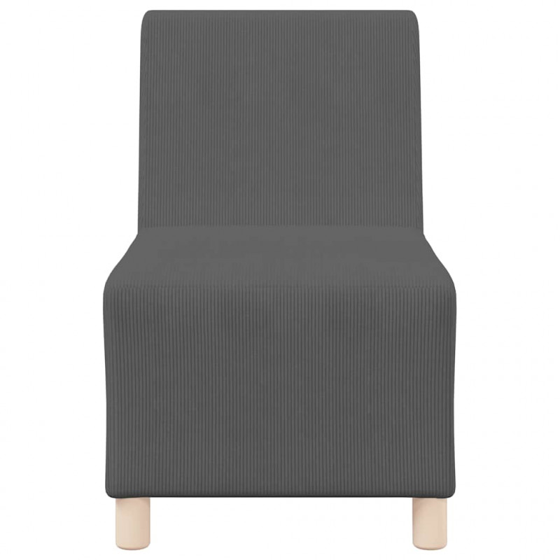 Modułowa sofa bez podłokietników 2 pcs Ciemnoszary