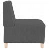 Modułowa sofa bez podłokietników 2 pcs Ciemnoszary