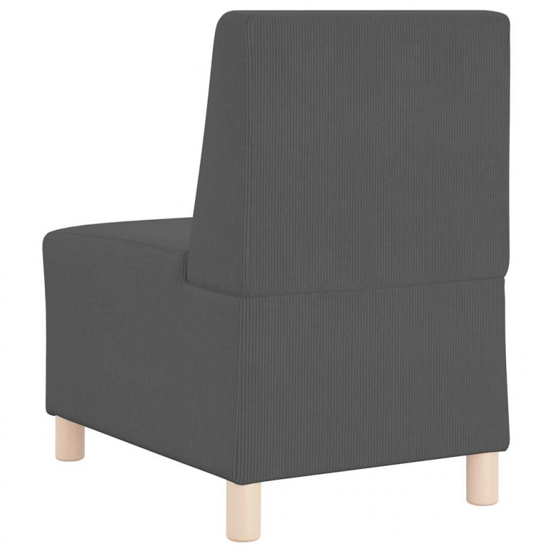 Modułowa sofa bez podłokietników 2 pcs Ciemnoszary