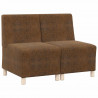 Modułowa sofa bez podłokietników 2 pcs Brązowy 55 x 74 x 82 cm