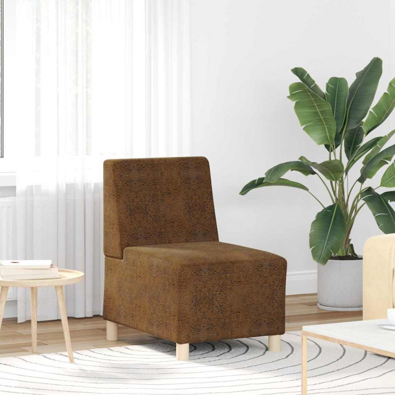 Modułowa sofa bez podłokietników 2 pcs Brązowy 55 x 74 x 82 cm