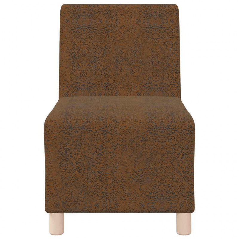 Modułowa sofa bez podłokietników 2 pcs Brązowy 55 x 74 x 82 cm