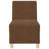 Modułowa sofa bez podłokietników 2 pcs Brązowy 55 x 74 x 82 cm
