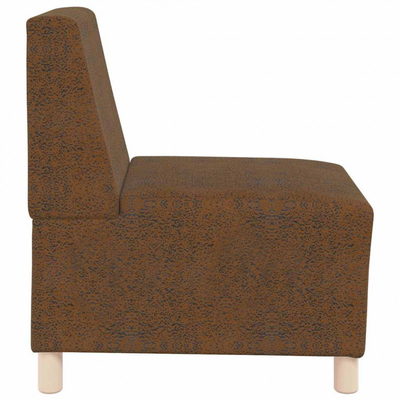 Modułowa sofa bez podłokietników 2 pcs Brązowy 55 x 74 x 82 cm