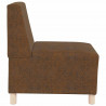 Modułowa sofa bez podłokietników 2 pcs Brązowy 55 x 74 x 82 cm