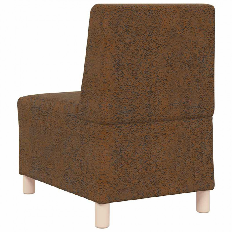 Modułowa sofa bez podłokietników 2 pcs Brązowy 55 x 74 x 82 cm