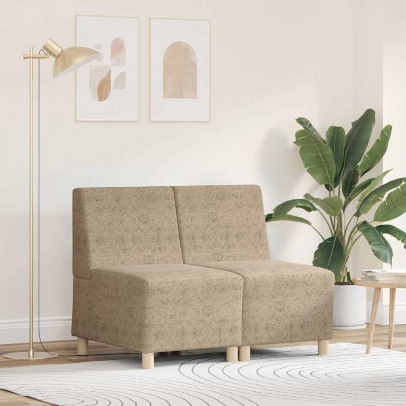 Modułowa sofa bez podłokietników 2 pcs Jasnoszary