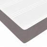 Rama łóżka z materacem z materacem 2 pcs Ciemnoszary tkanina