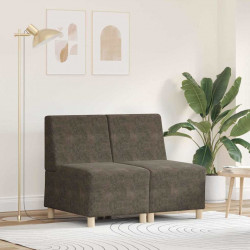 Modułowa sofa bez podłokietników 2 pcs Ciemnoszary
