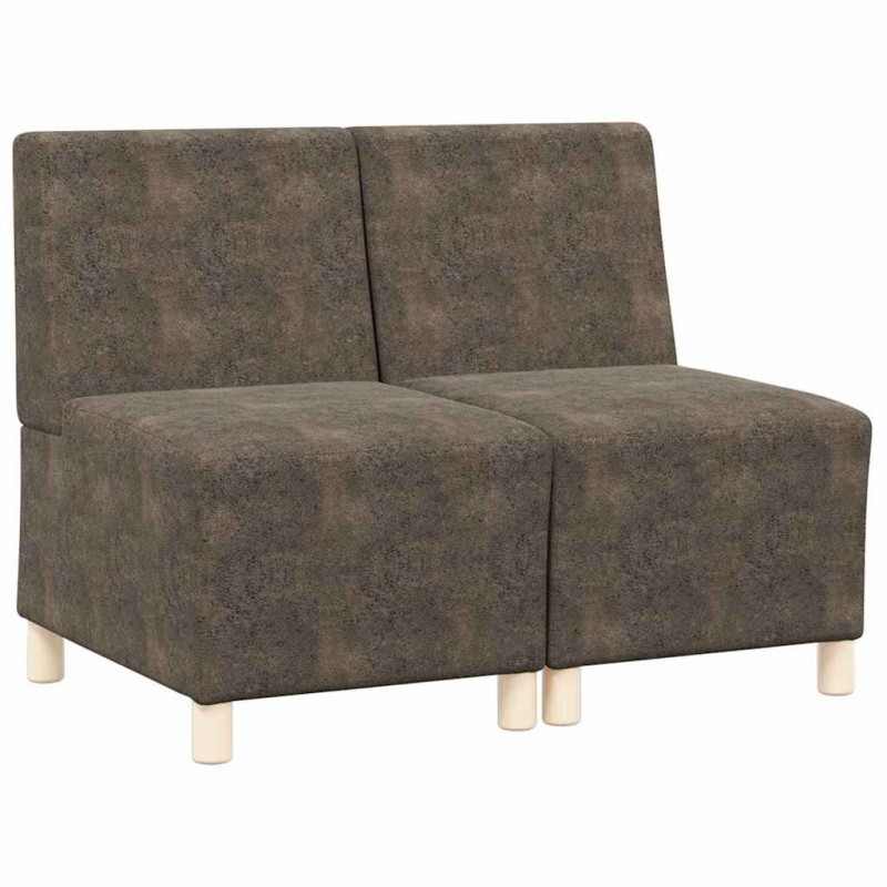 Modułowa sofa bez podłokietników 2 pcs Ciemnoszary