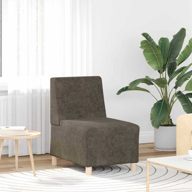 Modułowa sofa bez podłokietników 2 pcs Ciemnoszary