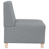Modułowa sofa bez podłokietników 3 pcs Jasnoszary