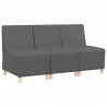 Modułowa sofa bez podłokietników 3 pcs Ciemnoszary