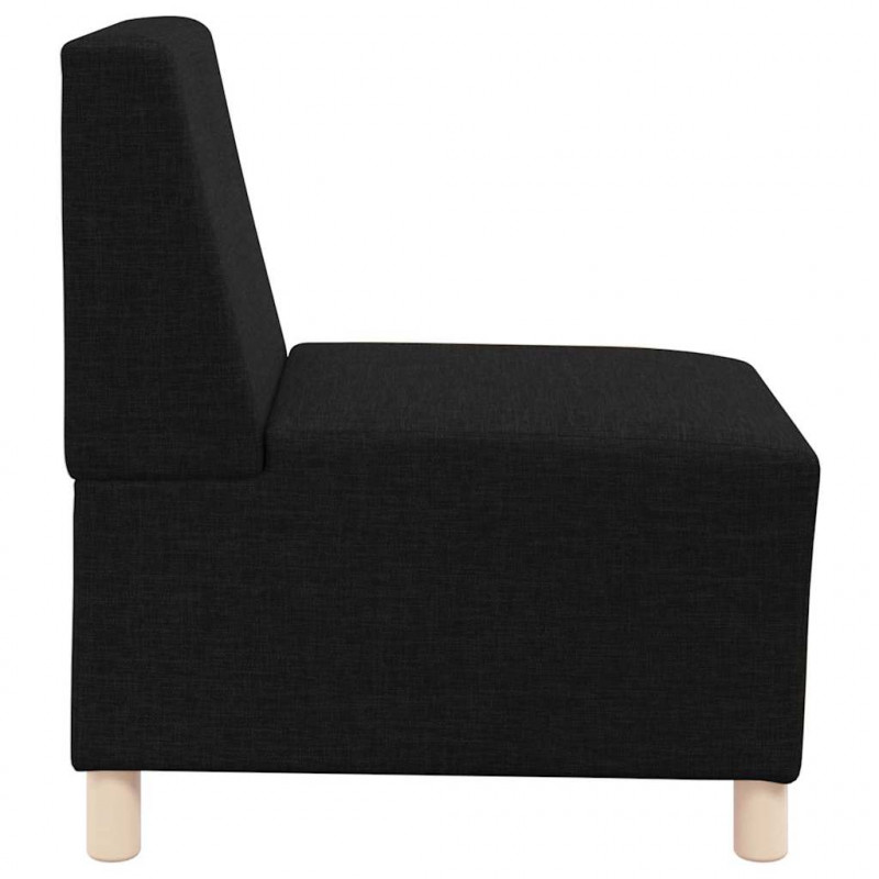 Modułowa sofa bez podłokietników 3 pcs Czarny 55 x 74 x 82 cm