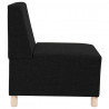 Modułowa sofa bez podłokietników 3 pcs Czarny 55 x 74 x 82 cm