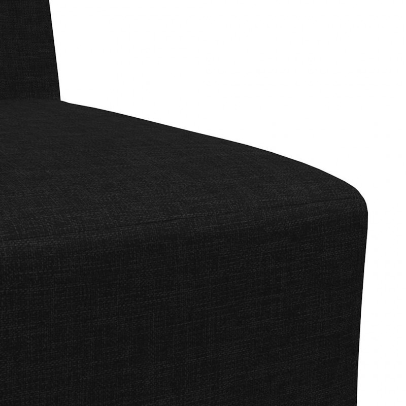 Modułowa sofa bez podłokietników 3 pcs Czarny 55 x 74 x 82 cm