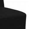 Modułowa sofa bez podłokietników 3 pcs Czarny 55 x 74 x 82 cm