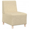 Modułowa sofa bez podłokietników 3 pcs Kremowy 55 x 74 x 82 cm