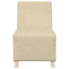 Modułowa sofa bez podłokietników 3 pcs Kremowy 55 x 74 x 82 cm