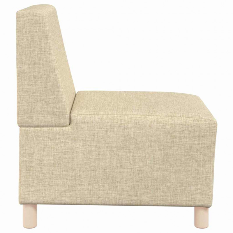 Modułowa sofa bez podłokietników 3 pcs Kremowy 55 x 74 x 82 cm