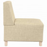 Modułowa sofa bez podłokietników 3 pcs Kremowy 55 x 74 x 82 cm