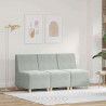 Modułowa sofa bez podłokietników 3 pcs Jasnoszary