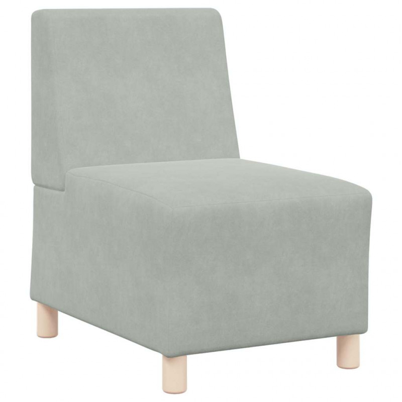 Modułowa sofa bez podłokietników 3 pcs Jasnoszary